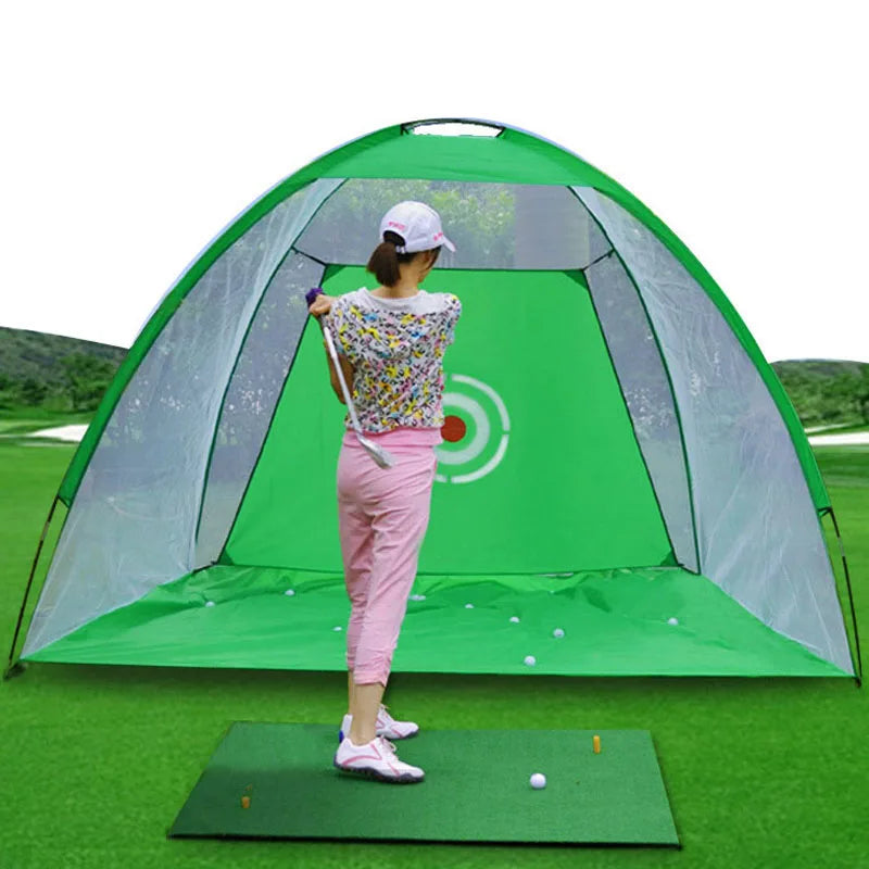 3M 2M Golf Ball Practice Training Net Gadgets Indoor Golf Exercise Hitting Target Tent Cage Garden Trainer Golf Hole XA147A
