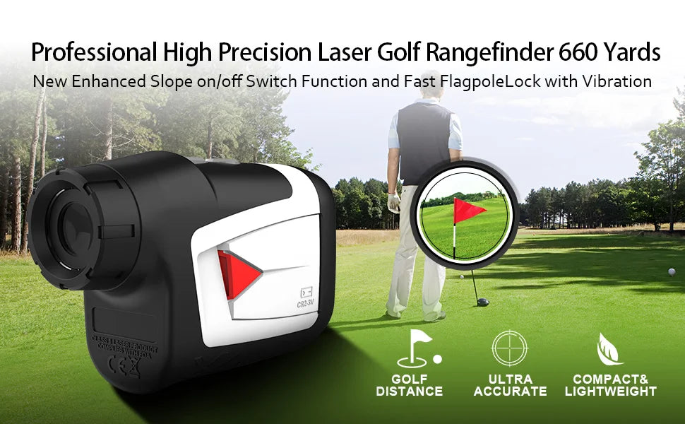 Mileseey PF210 Pro Black Version Golf Laser Rangefinders 600M Slop Switch High Precision Suitable For Golf Match Telescope Meter