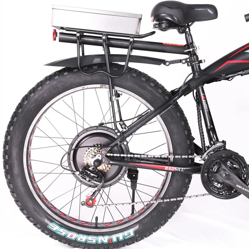 Electric Bicycle 48V4000W Sport Mountain Electr Bike 32AH Fat Tire Snow Electric Bike Lithium Battery ebike Electrical Bicycle