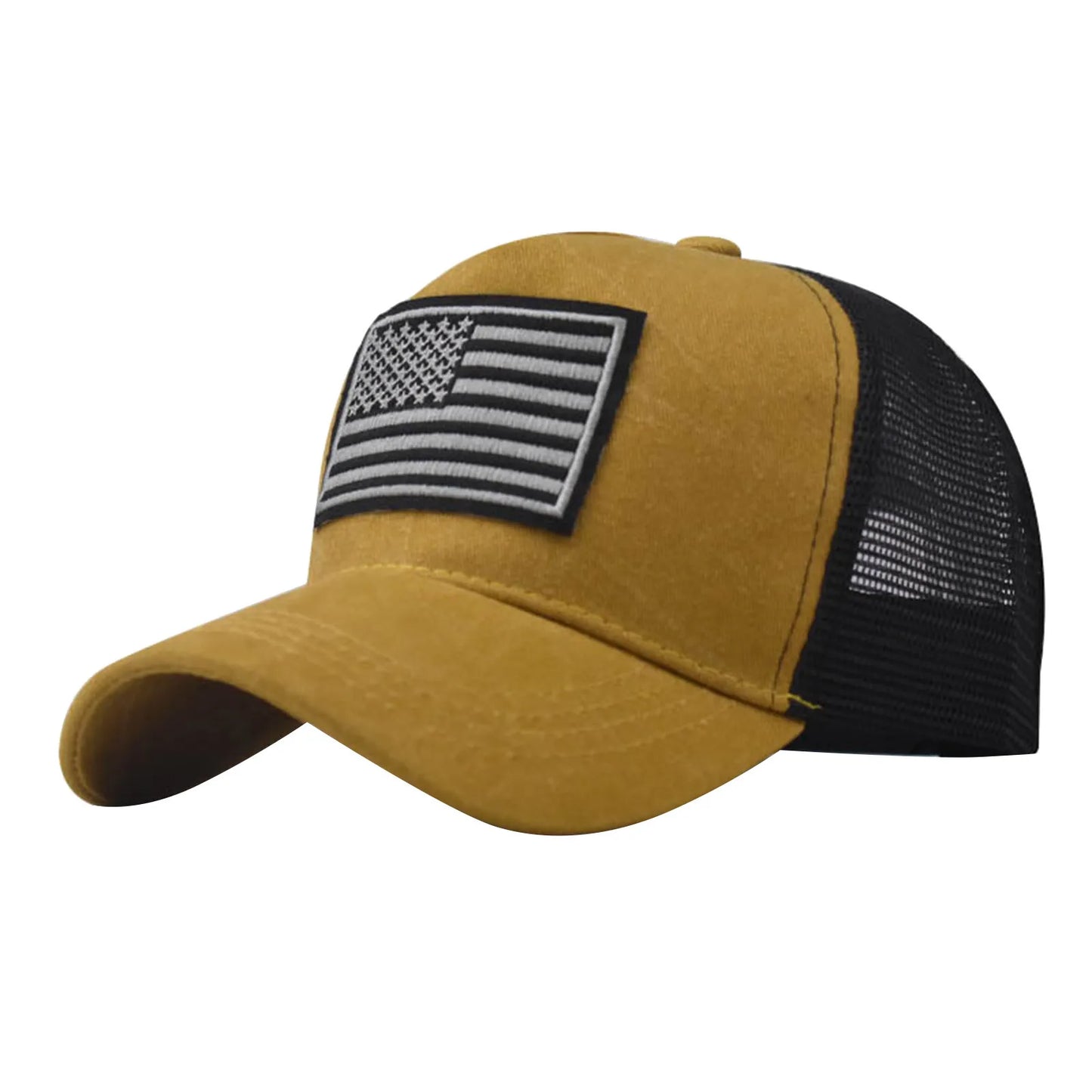 New Fashion USA Flag Mesh Baseball Cap Male Female Breathable Snapback Hats Outdoor Sport Caps Unisex Trucker Hat