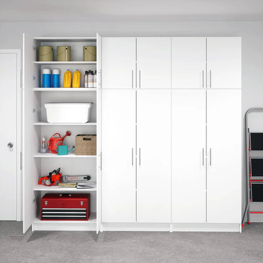 Functional Tall Shop Cabinet with Adjustable Shelves, Simplistic Freestanding 2-Door Garage Cabinet ,Multiple Colors