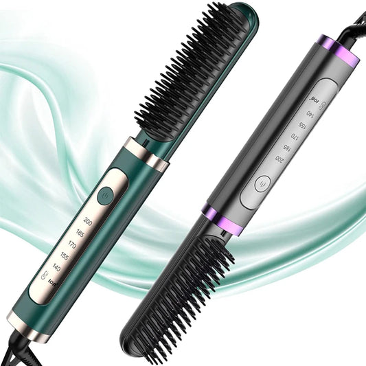 Electric Hot Comb Brush Negative Ion Heating Hair Styler