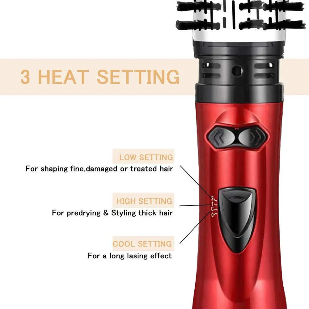 One-step Volumizer Hair Dryer Electric Rotating And Hot Air Brush Spinning Styler Blow Dryer Brush For Curly Hair